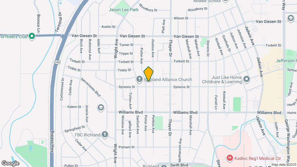 1402 Potter Ave Map and Location Details