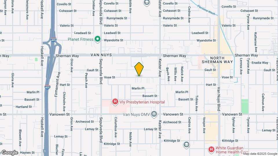 15024 Vose St Map and Location Details