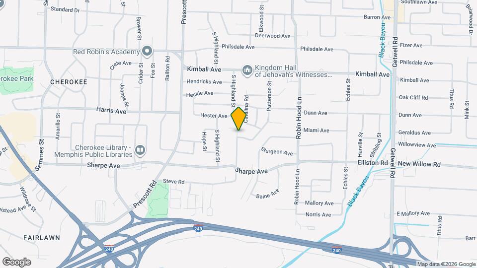 1637 Patterson St Map and Location Details