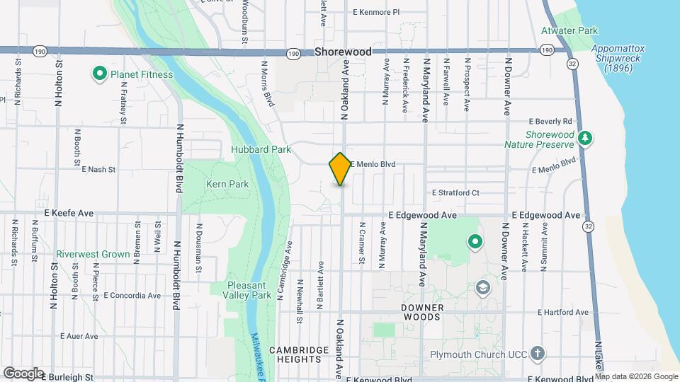 3553 N Oakland Ave Map and Location Details
