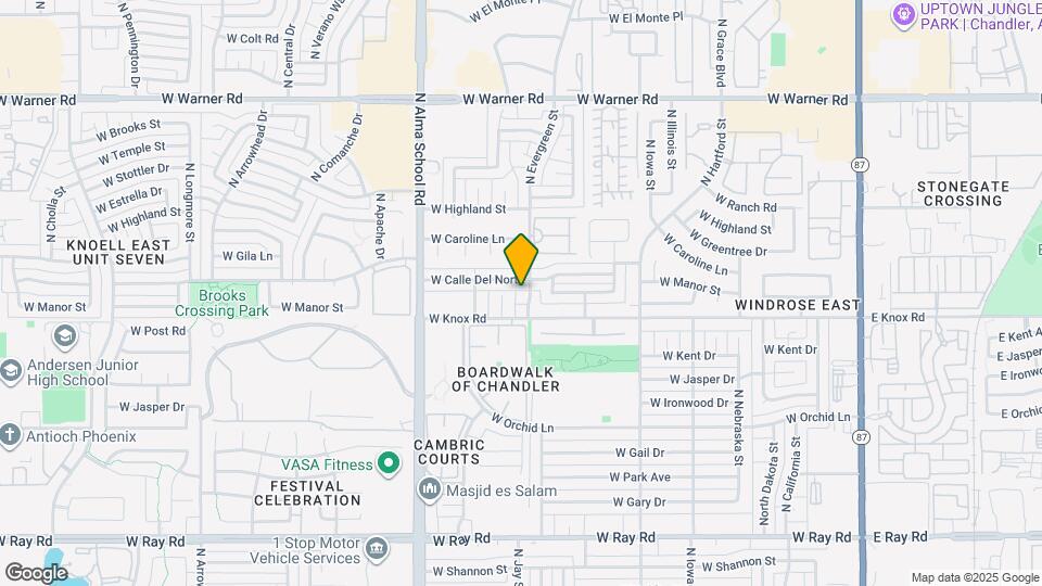 1420 N Evergreen St, Unit 2 Mapa y Detalles de la Ubicación