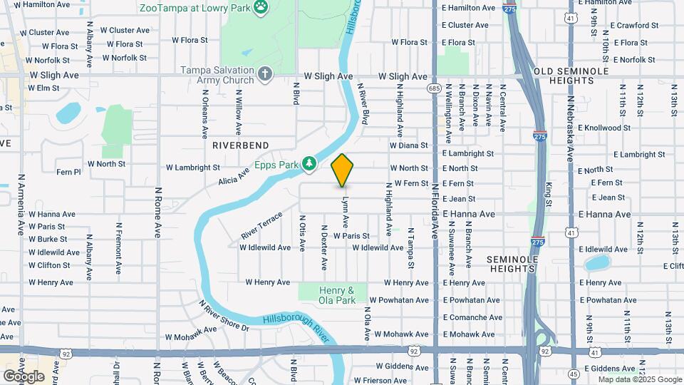 303 W Jean St Map and Location Details