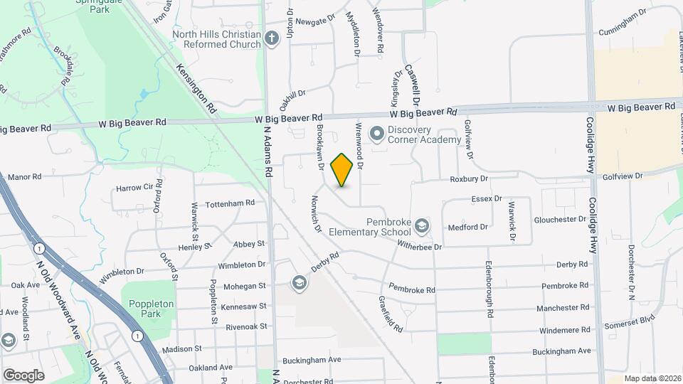 1050 Brooklawn Dr Map and Location Details