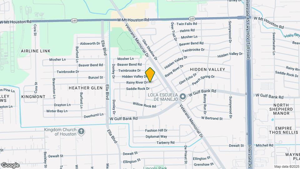 1427 Rainy River Dr Map and Location Details