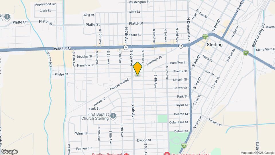 518 Lincoln St Map and Location Details