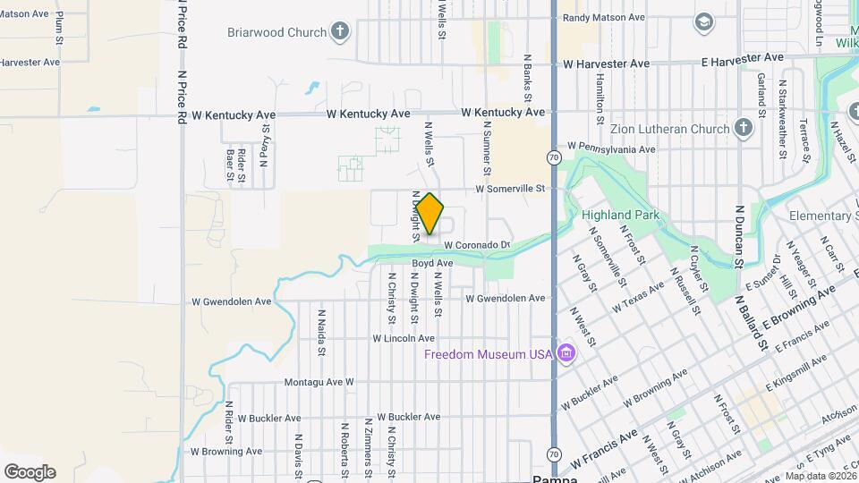 1404 W Coronado Dr Map and Location Details