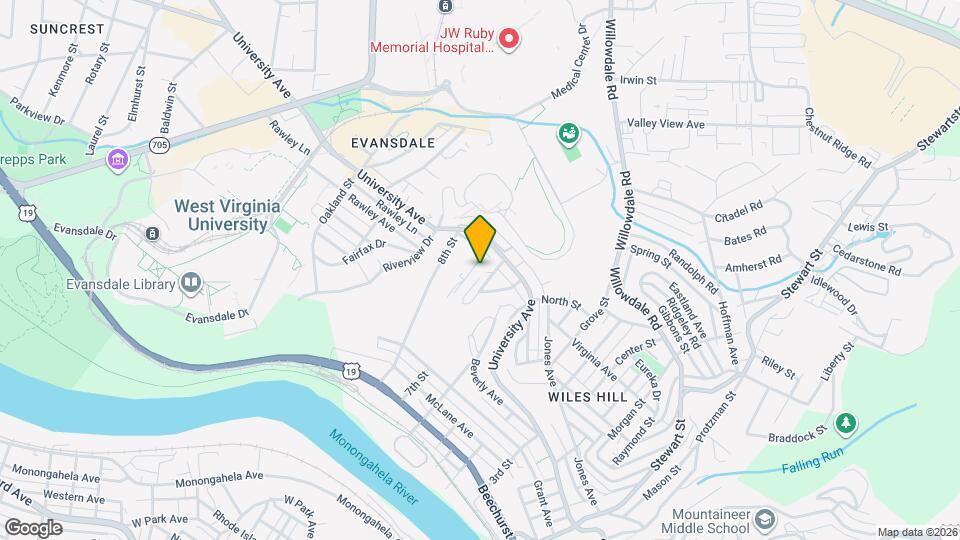 385 Dille St, Unit Efficiency Map and Location Details