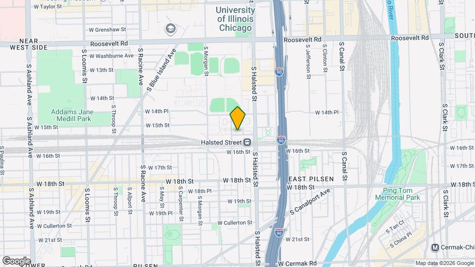 842 W 15th Pl Map and Location Details