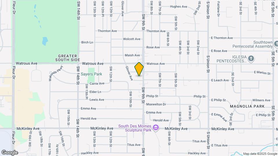 907 Leach Ave Map and Location Details