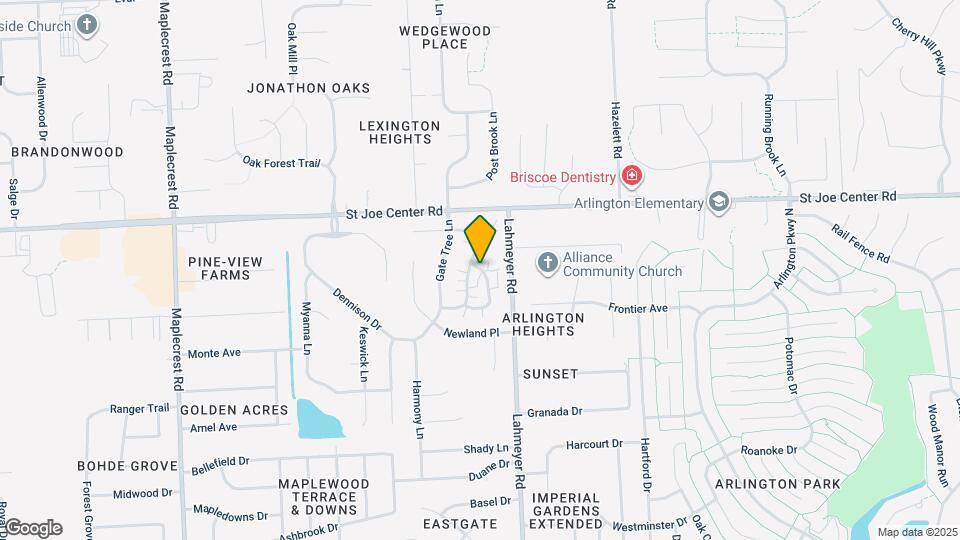 5602 Thornbriar Ln Map and Location Details