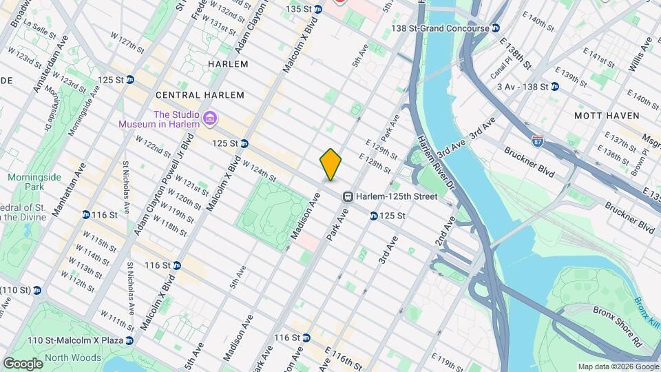 57 E 125th St Map and Location Details