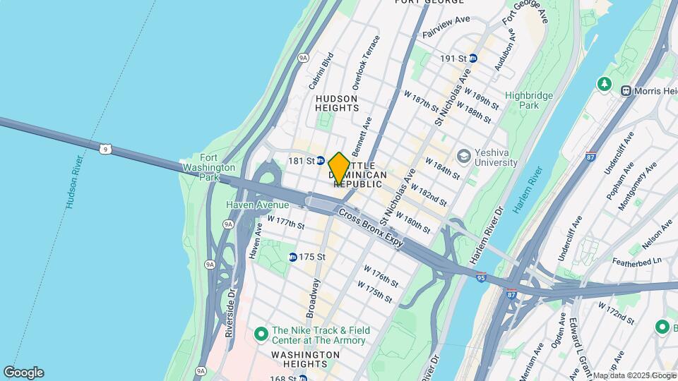 704 W 180th St Map and Location Details