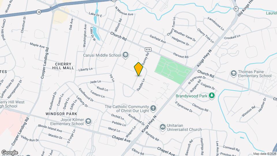 321 Surrey Rd Map and Location Details