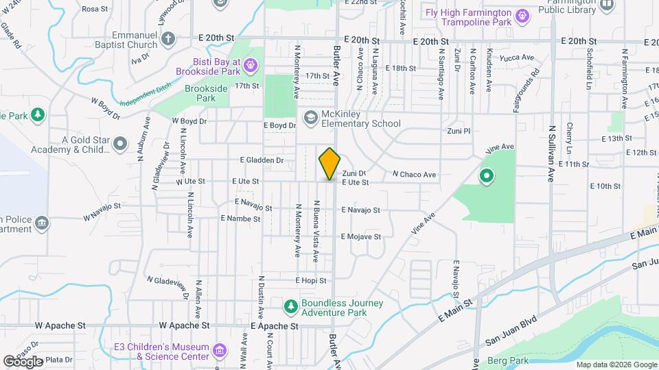 1015 N Butler Ave Map and Location Details