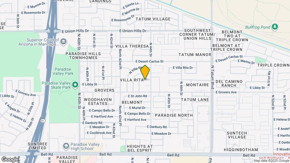 4343 E Charleston Ave Map and Location Details
