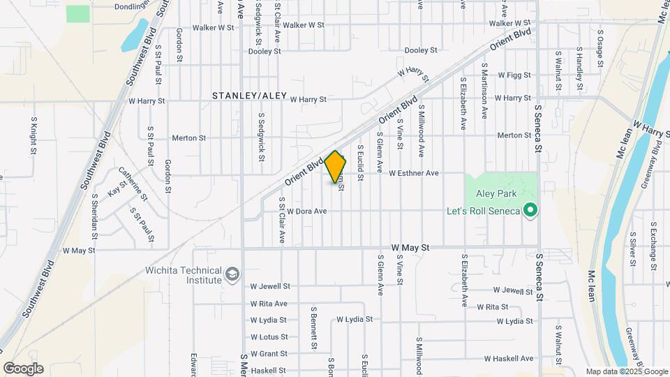1823 S Hiram St Mapa y Detalles de la Ubicación