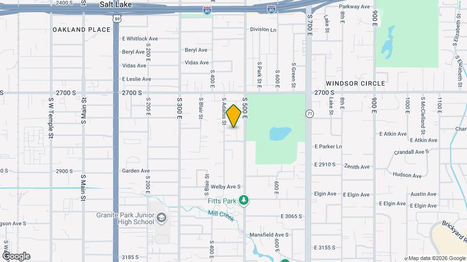 2805 S Adams St Map and Location Details