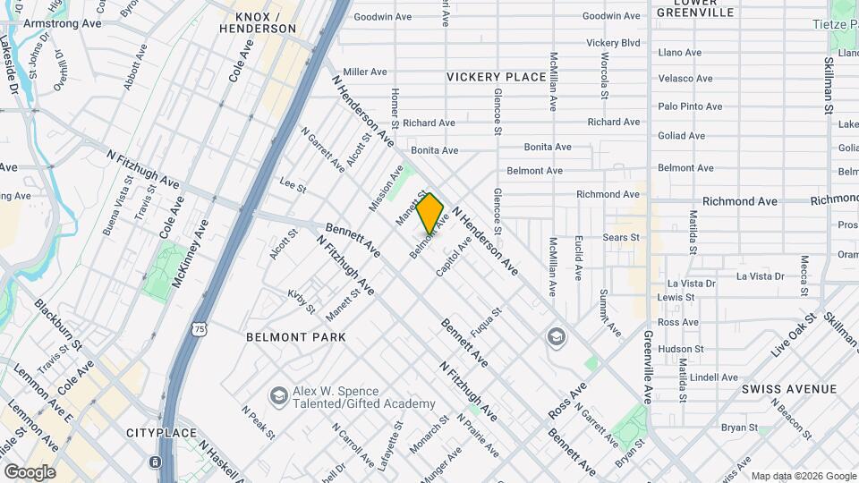 5124 Belmont Ave Map and Location Details