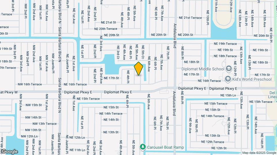 1700 NE 5th Pl Map and Location Details