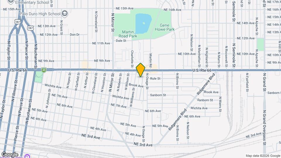 745 N Aldredge St Map and Location Details