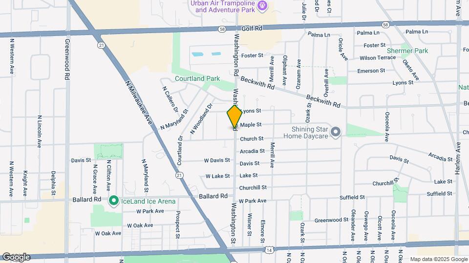 9214 Washington St Map and Location Details