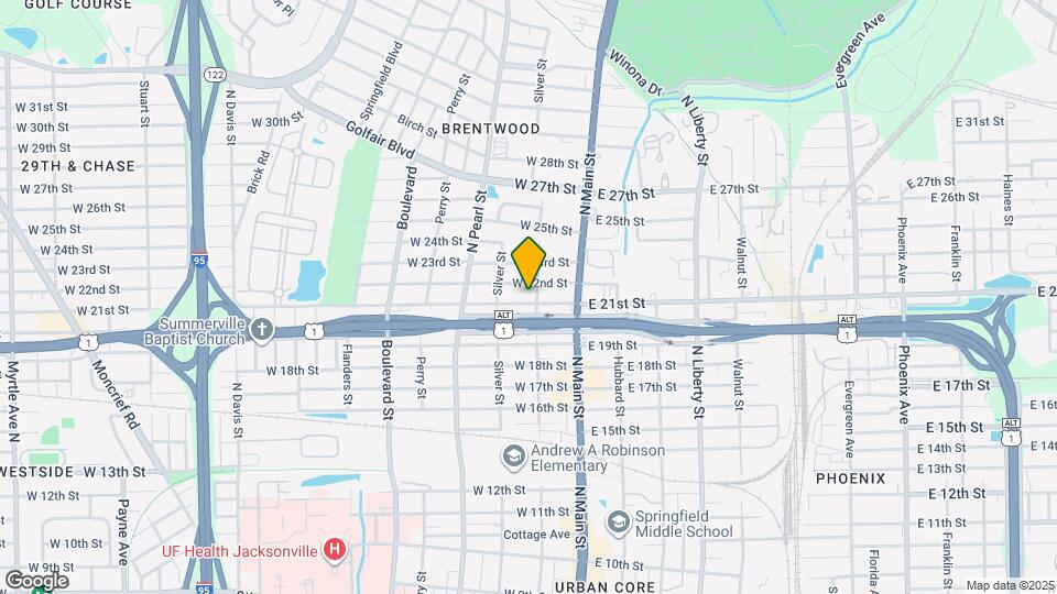 101 W 21st St Map and Location Details