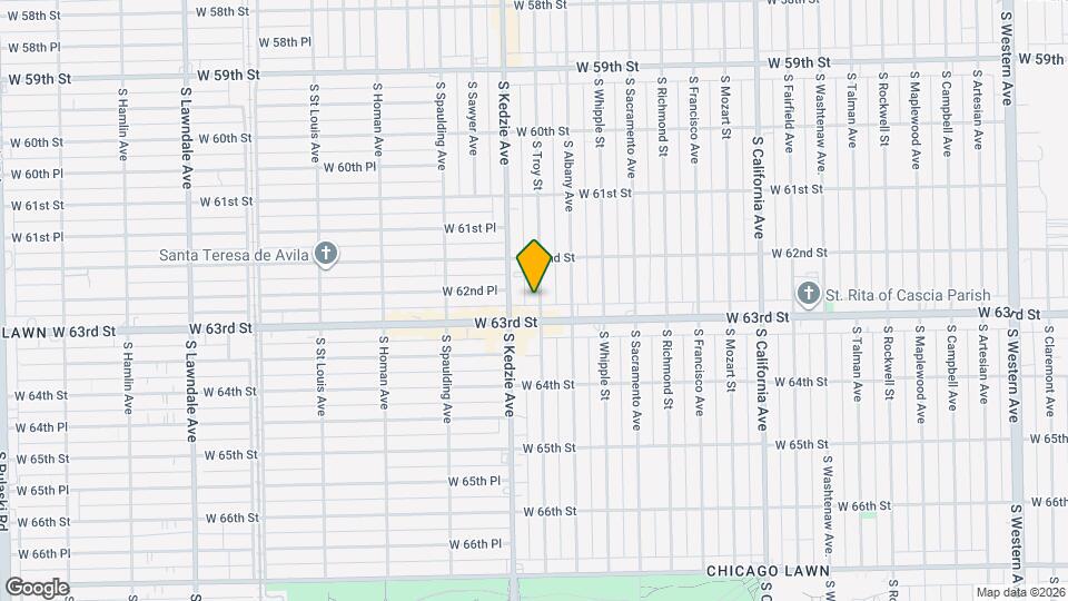 6242 S Troy St Mapa y Detalles de la Ubicación