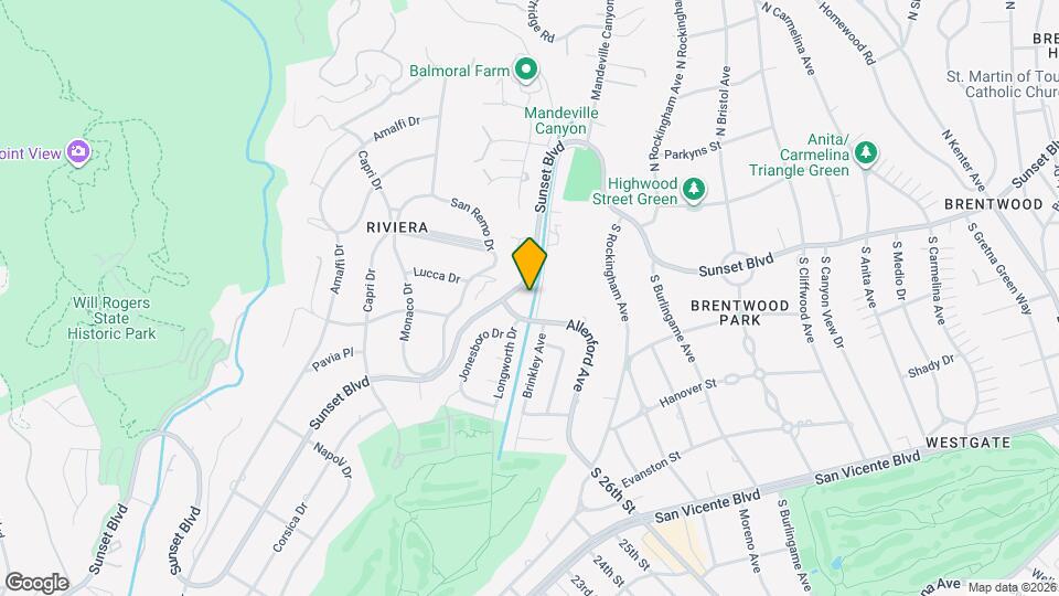 13324 Sunset Blvd Map and Location Details