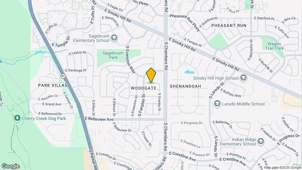 15092 E Chenango Ave Map and Location Details