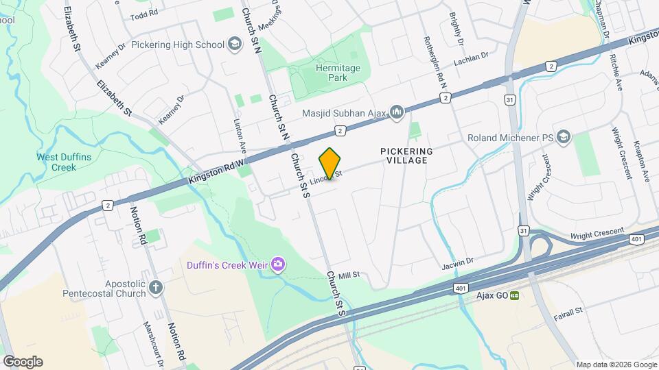 33 Lincoln St Map and Location Details