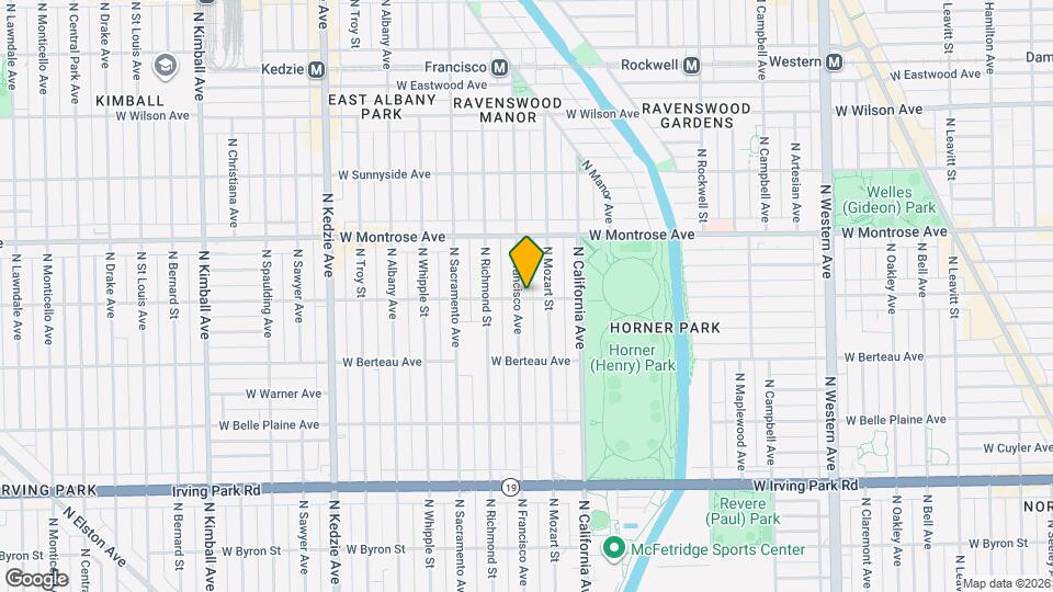 2850 W Cullom Ave, Unit M02H Mapa y Detalles de la Ubicación