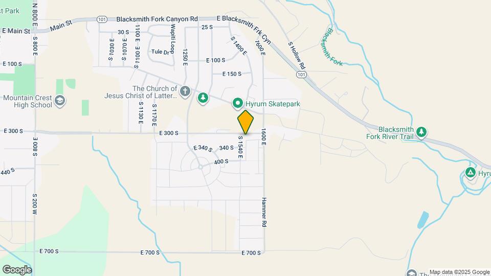 1535 E 320 S Map and Location Details