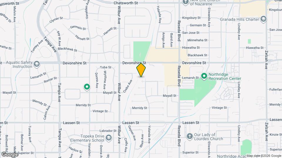 18735 Lemarsh St Map and Location Details