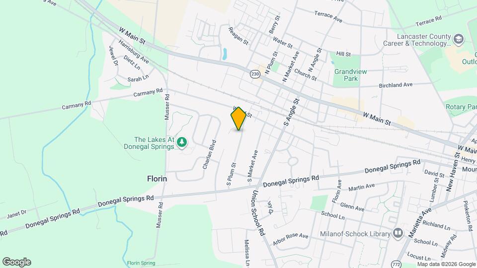 413 S Plum St Map and Location Details