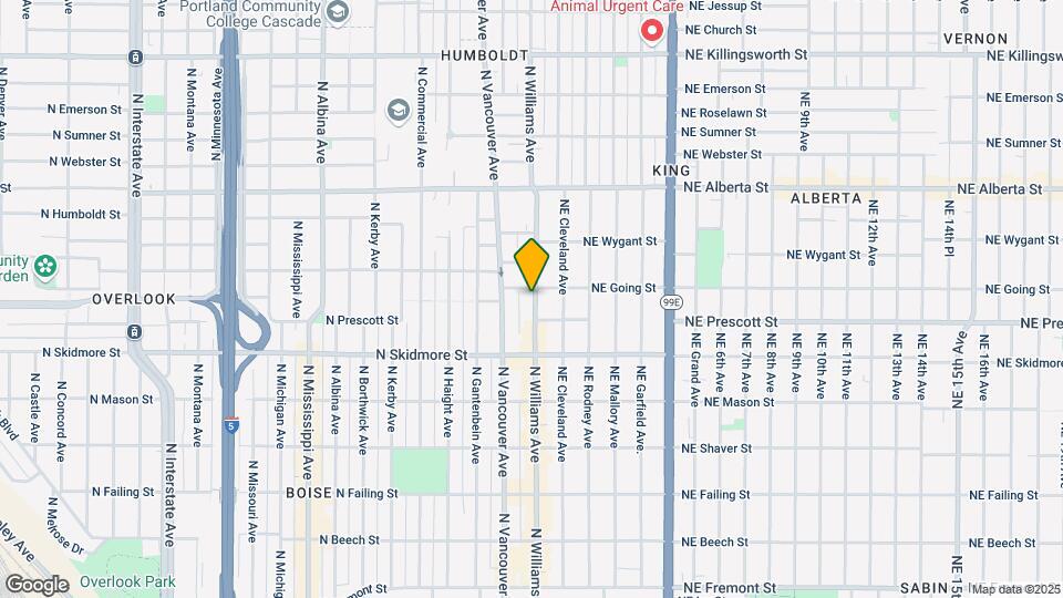 4543 N Williams Ave Map and Location Details