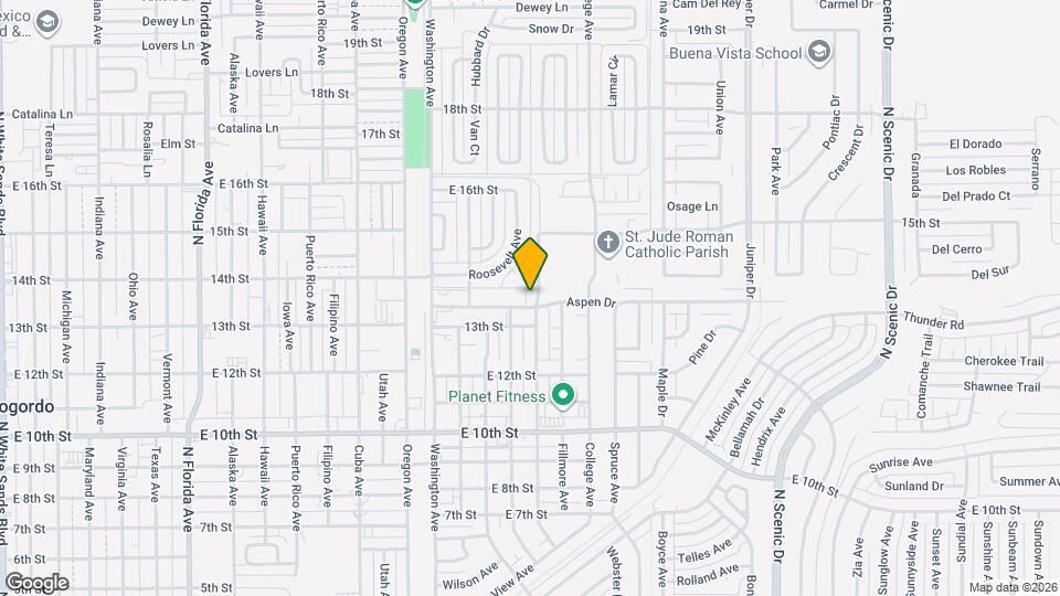 1625 Aspen Dr, Unit G Mapa y Detalles de la Ubicación