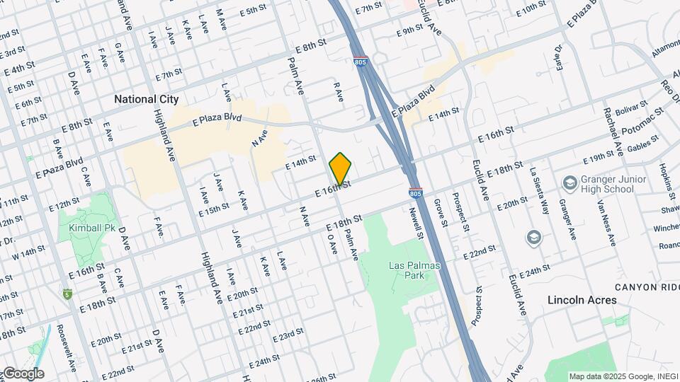 1604 E 16th St Map and Location Details