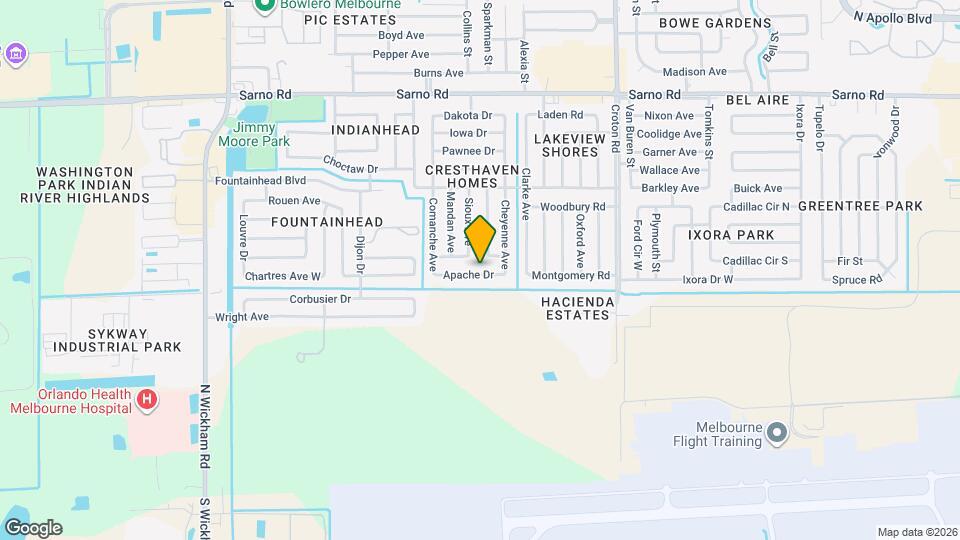 2384 Apache Dr Map and Location Details