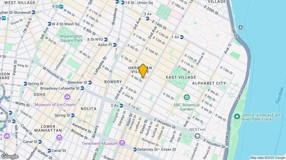 343 E 5th St Map and Location Details