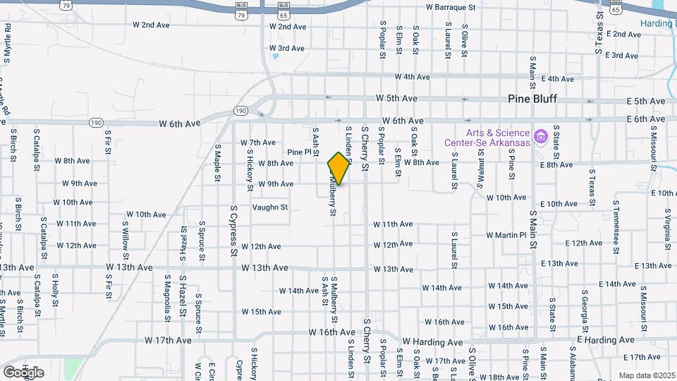 1212 W 9th Ave Map and Location Details