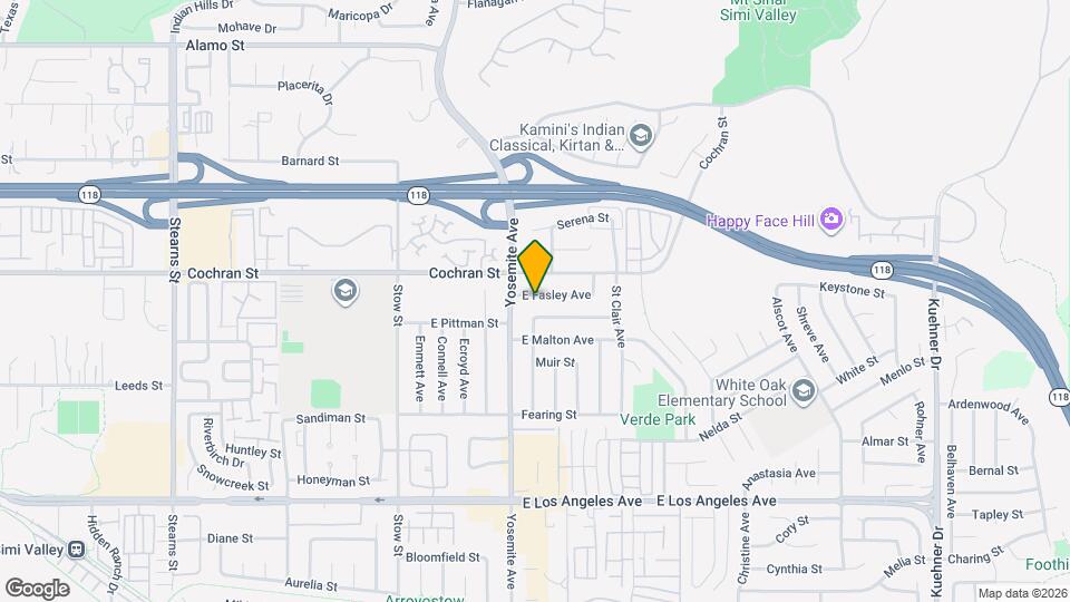 5854 E Fasley Ave Map and Location Details