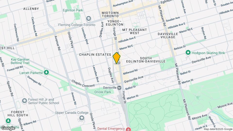 23-423 Glebe Rd W Map and Location Details