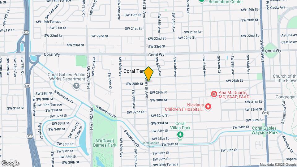 6695 SW 28th St Map and Location Details