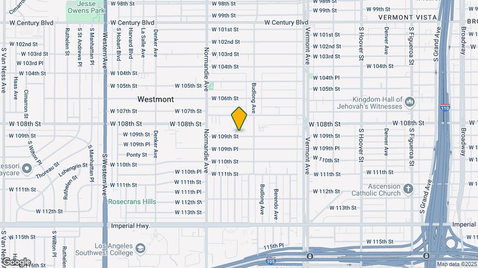 1233 W. 109th St. Map and Location Details