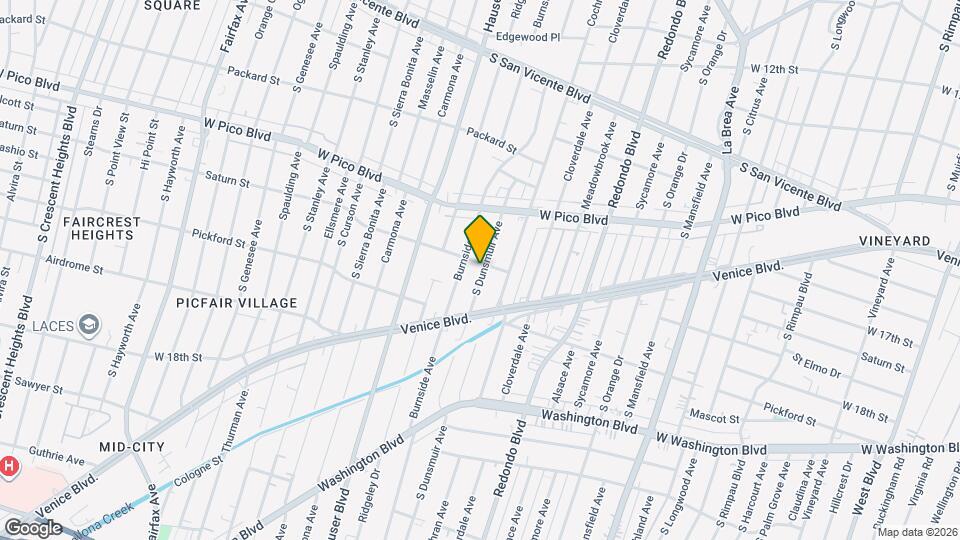 1505 S Dunsmuir Ave, Unit 1505 Mapa y Detalles de la Ubicación