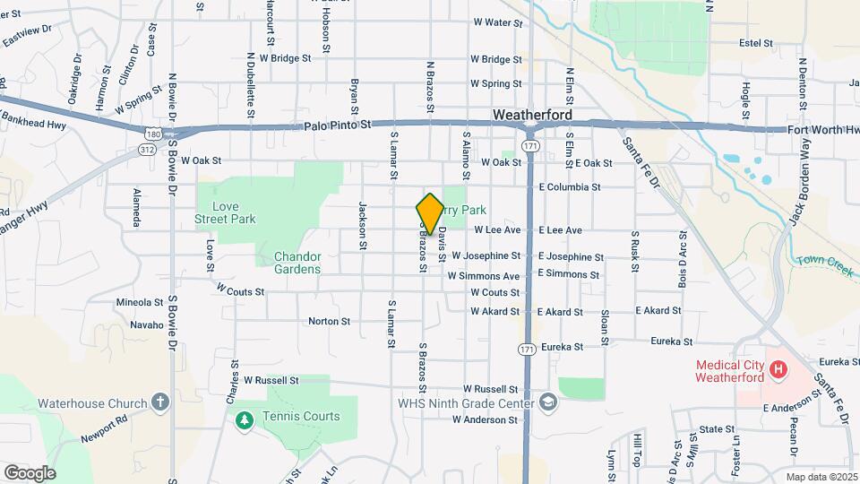 405 S Brazos St Map and Location Details