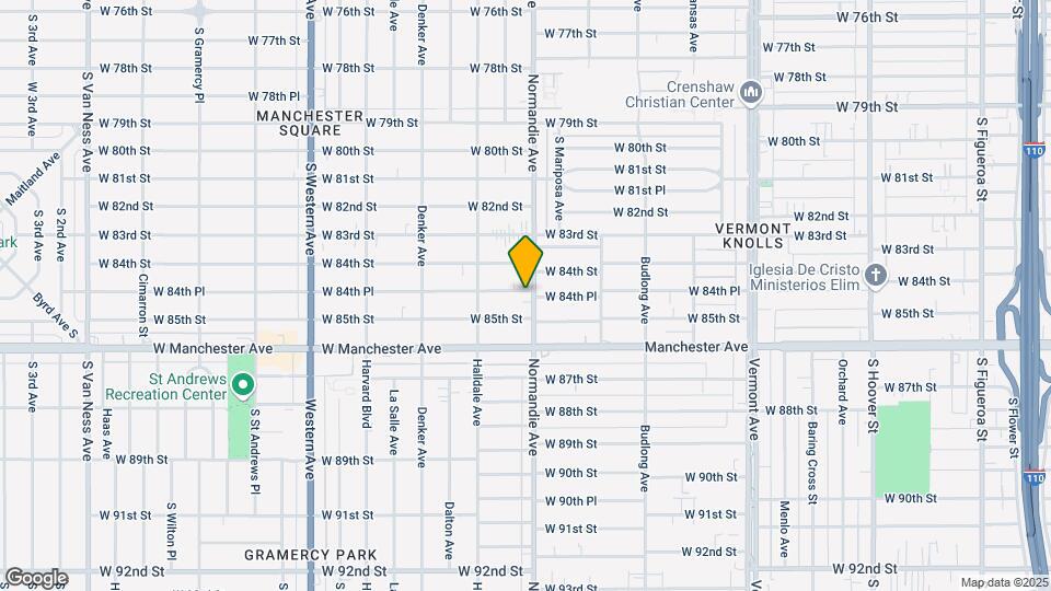 1406 W 84th Pl Map and Location Details