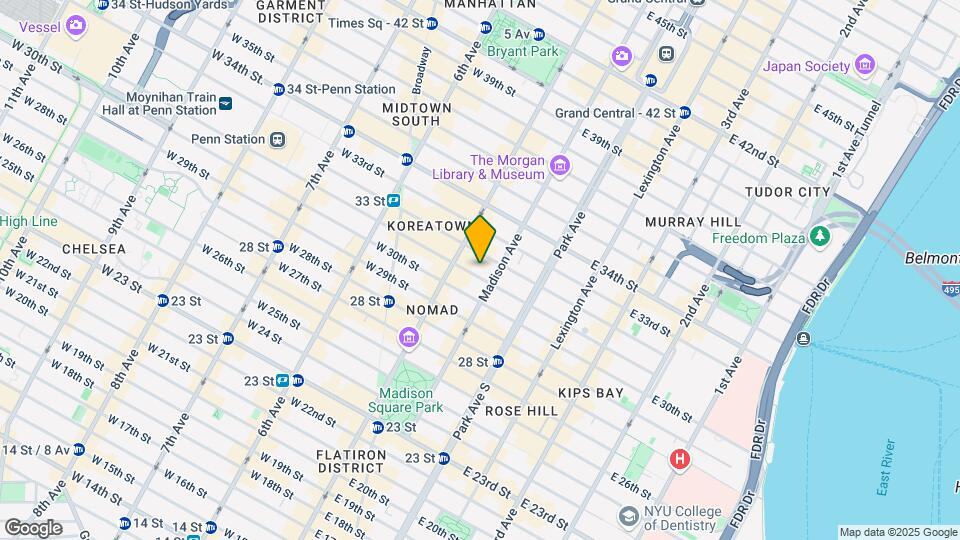 15 E 31st St Mapa y Detalles de la Ubicación