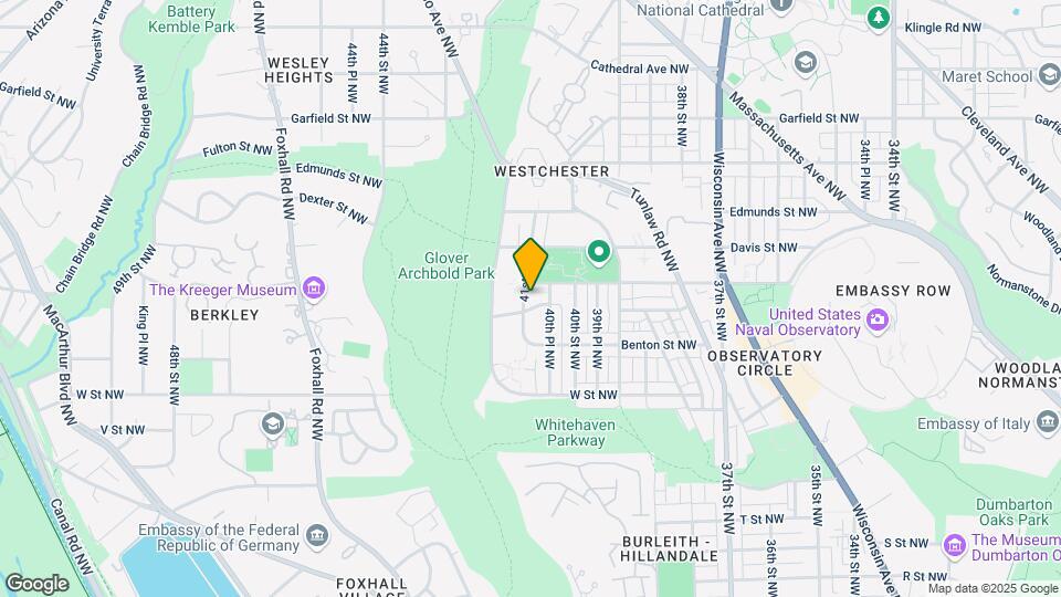 4025-4029 Beecher St NW Map and Location Details