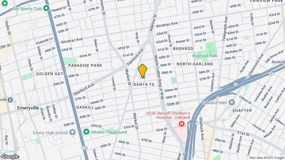 860 Arlington Ave Map and Location Details